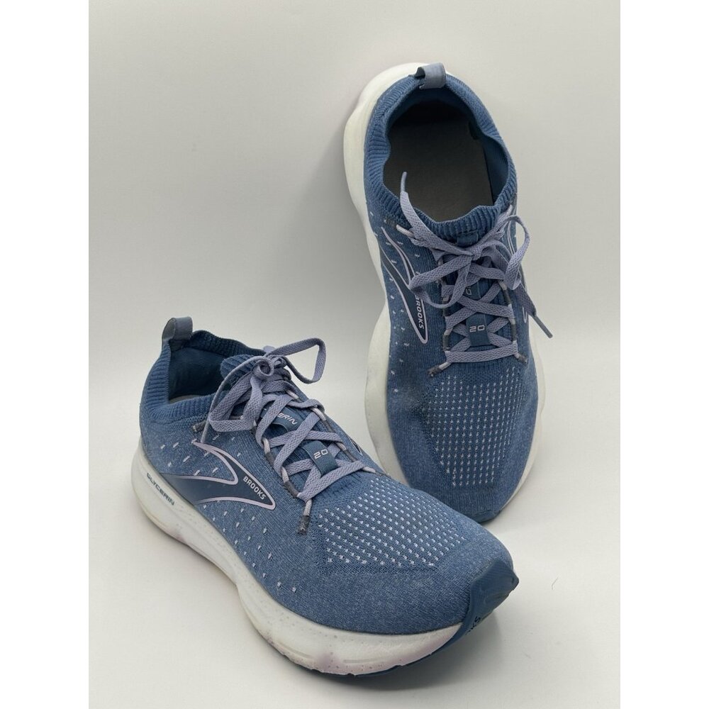 Brooks Glycerin 20 Athletic Running Shoes Womens Blue Low Top Lace Up Size 11.5 - Picture 12 of 14